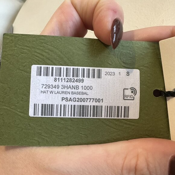 NWT GUCCI MOHAIR-BLEND BASEBALL CAP SZ S BLACK 100% Authentic - Picture 6 of 7